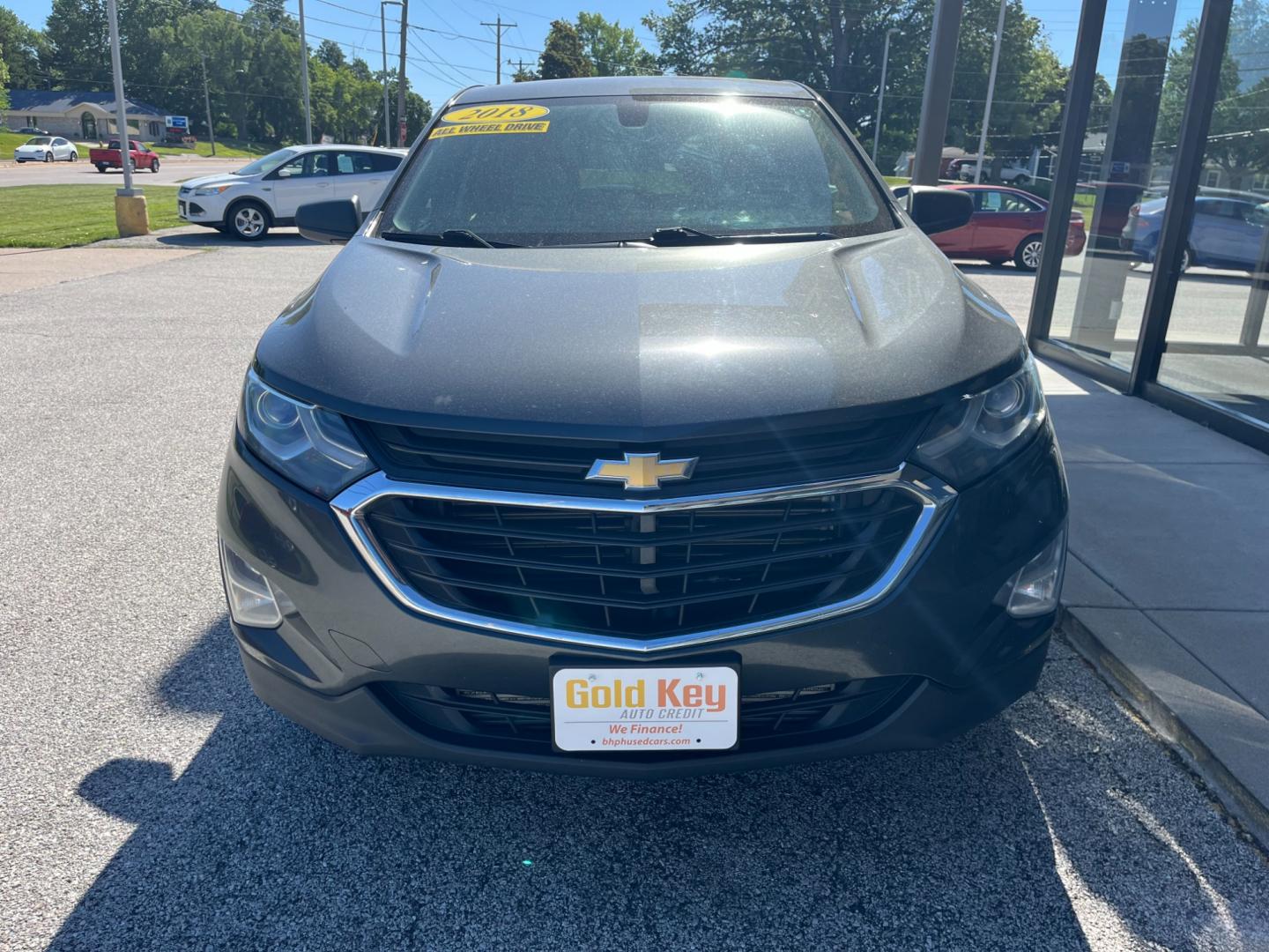 2018 Silver Ice Metallic Chevrolet Equinox LS AWD (2GNAXREV2J6) with an 1.5L L4 DIR DOHC 16V TURBO engine, 6-Speed Automatic transmission, located at 1633 W Kimberly, Davenport, IA, 52806, (563) 323-5341, 41.559456, -90.598732 - Photo#1